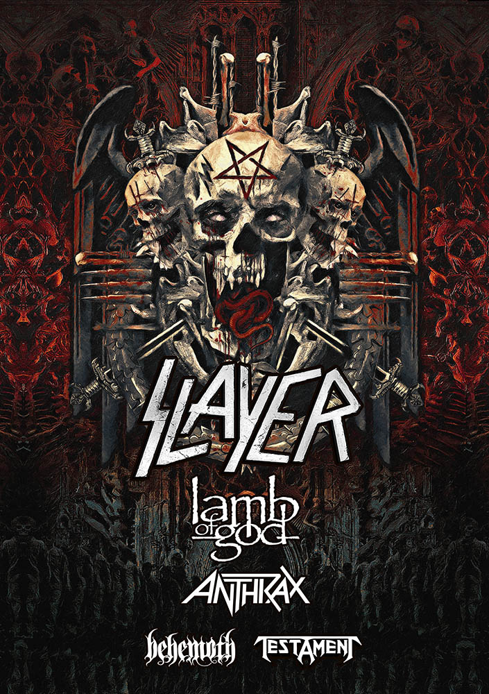 A turnê pela América do Norte conta com o apoio das bandas Lamb of God, Anthrax, Behemoth e Testament