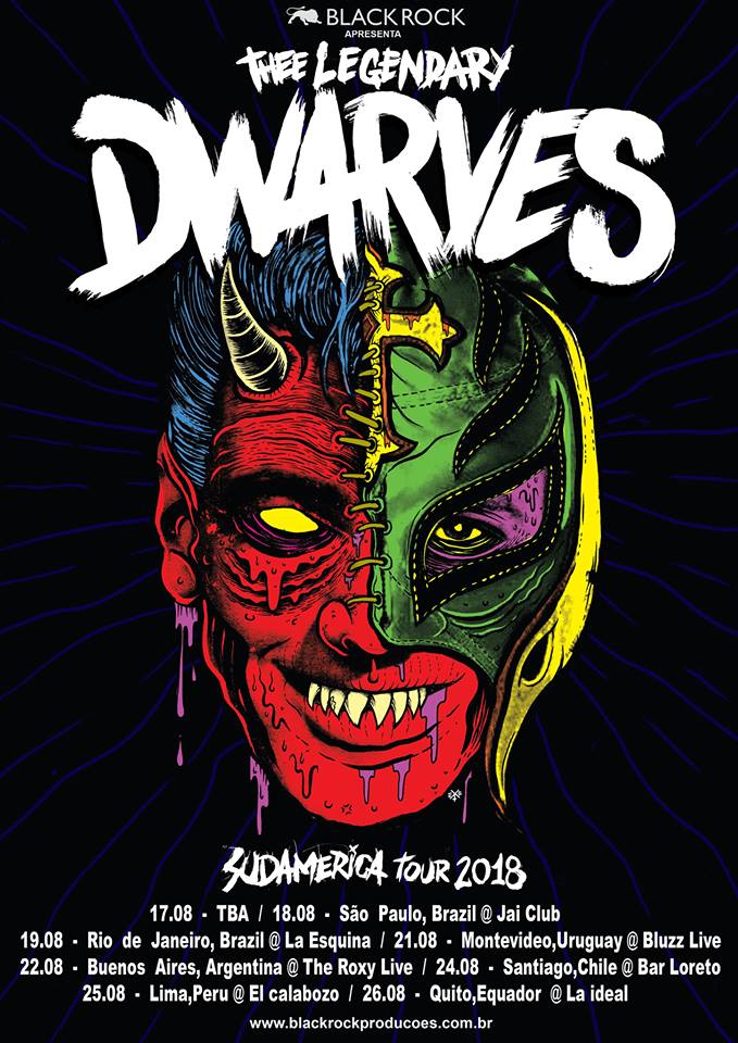 The Dwarves divulga o recém lançado álbum “Take Back The Night”.