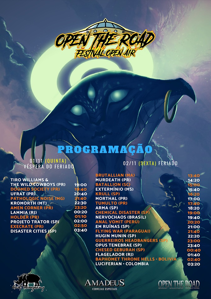 Open the Road Festival divulga programação de shows