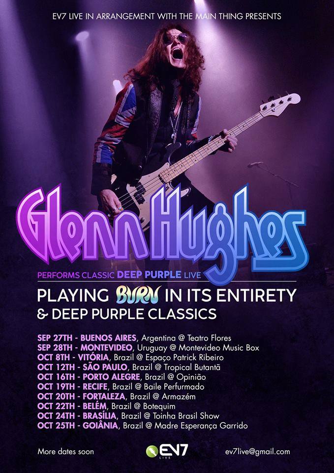 Glenn Hughes cancela turnê que faria no próximo mês na América do Sul – (Atualização)