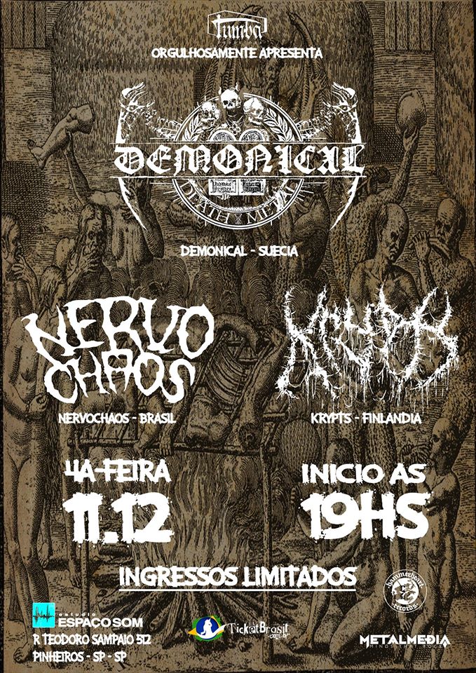 A produção da tour é da Tumba Productions. A produção da tour é da Tumba Productions.