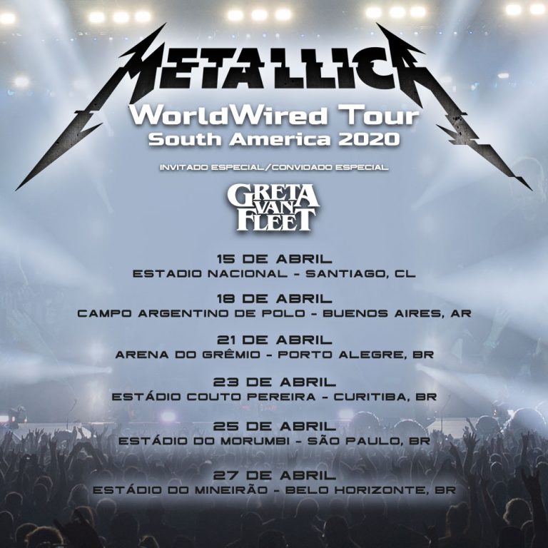 As apresentações da turnê pela América do Sul no mês de abril estão mantidas