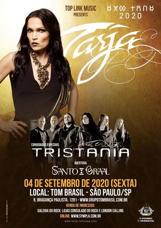 Cartaz do show que aconteceria em São Paulo em Setembro deste ano