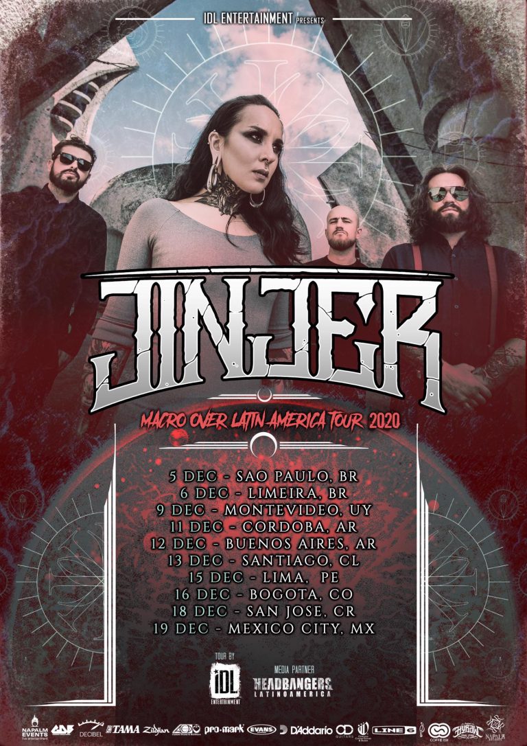 Jinjer reagenda turnê pela América Latina para dezembro Headbangers News