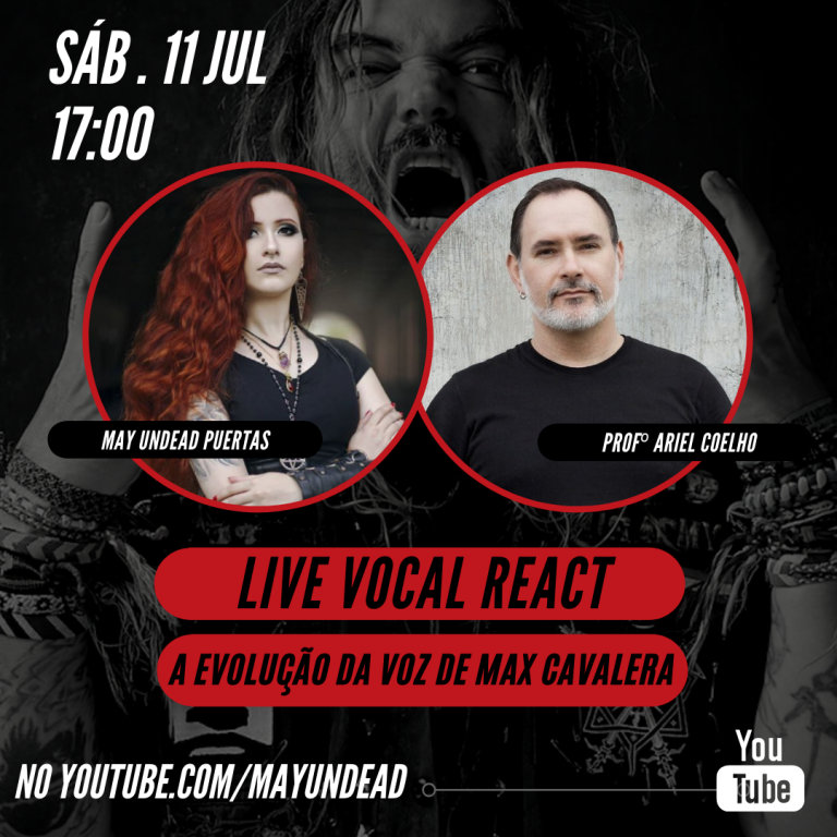 May Undead e Professor Ariel Coelho em Live React da voz de Max Cavalera