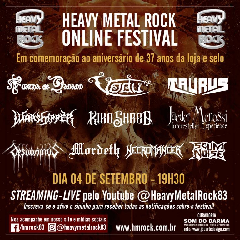 Heavy Metal Rock – Online Festival acontece hoje com grandes nomes nacionais