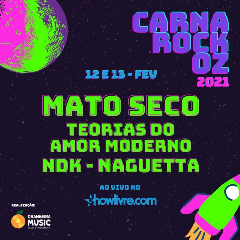 Evento, nos dias 12 e 13 de fevereiro, terá Mato Seco, Teorias do Amor Moderno, Naguetta e NDK