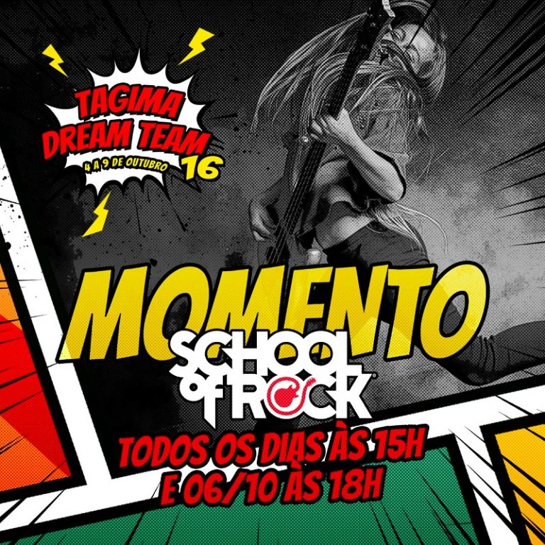 Momento School of Rock promove ações em feira da Tagima