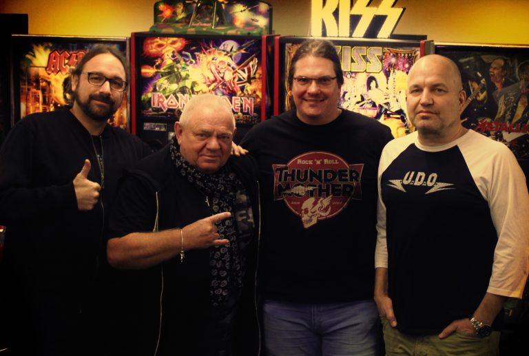 E/D: Florian Milz (Atomic Fire Records CEO), Udo Dirkschneider, Markus Wosgien (Atomic Fire Records CEO), Frank Süpfle (ITM Agency)