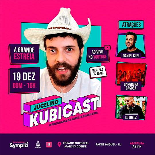 Evento será transmitido ao vivo de auditório pelo YouTube e também terá público presencial Evento será transmitido ao vivo de auditório pelo YouTube e também terá público presencial