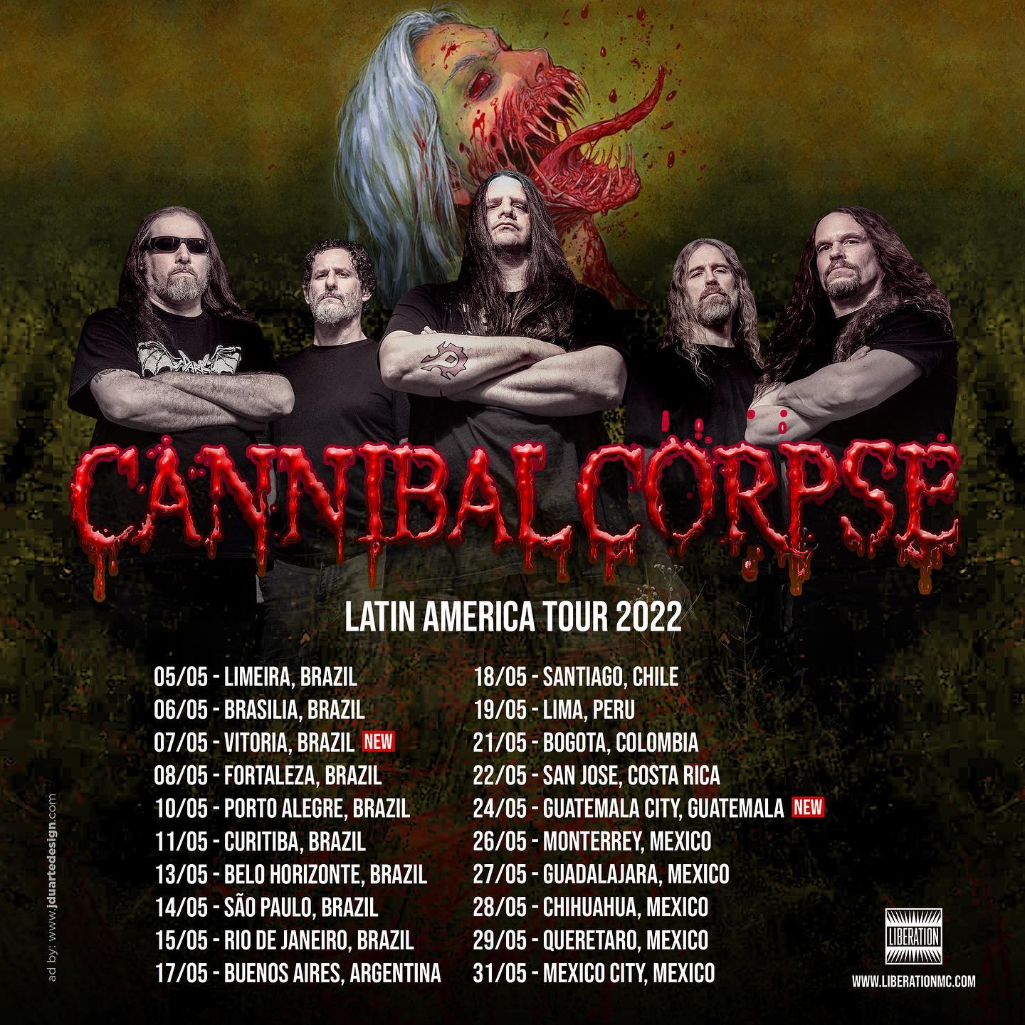 Cannibal Corpse: O que esperar das apresentações deste mês pelo Brasil?