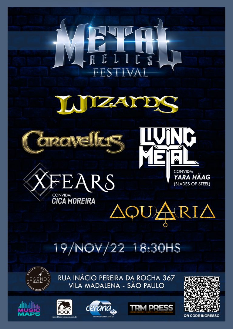 Festival terá retorno das bandas Wizards e Aquaria, a estreia da Caravellus em SP, além de Living Metal e XFEARS mostrando a nova cara do Metal brasileiro