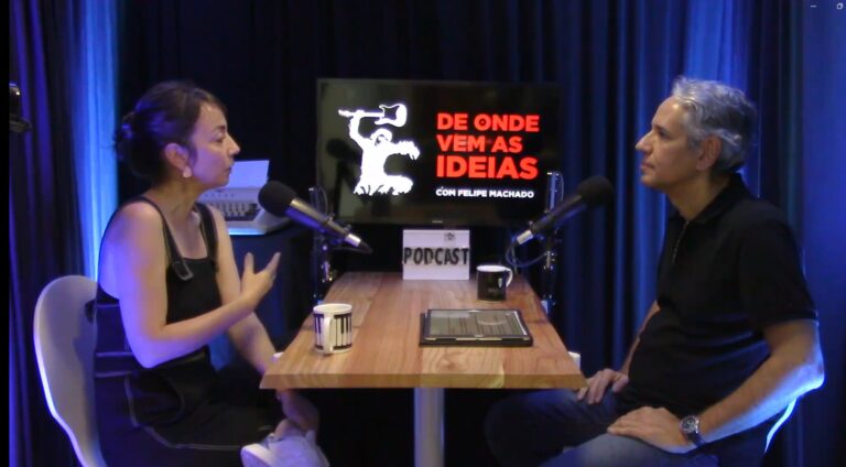 Felipe Machado entrevista a artista visual Nina Pandolfo no podcast De Onde Vêm as Ideias