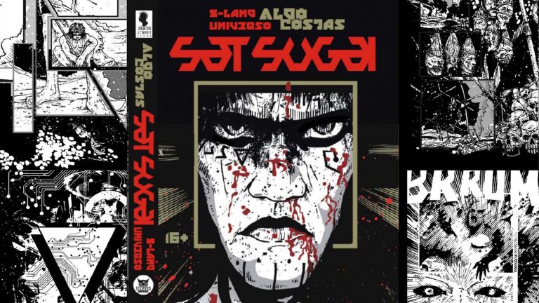 Inspirado por discos do Voivod e Amebix, quadrinho brasileiro traz distopia, filosofia e violência