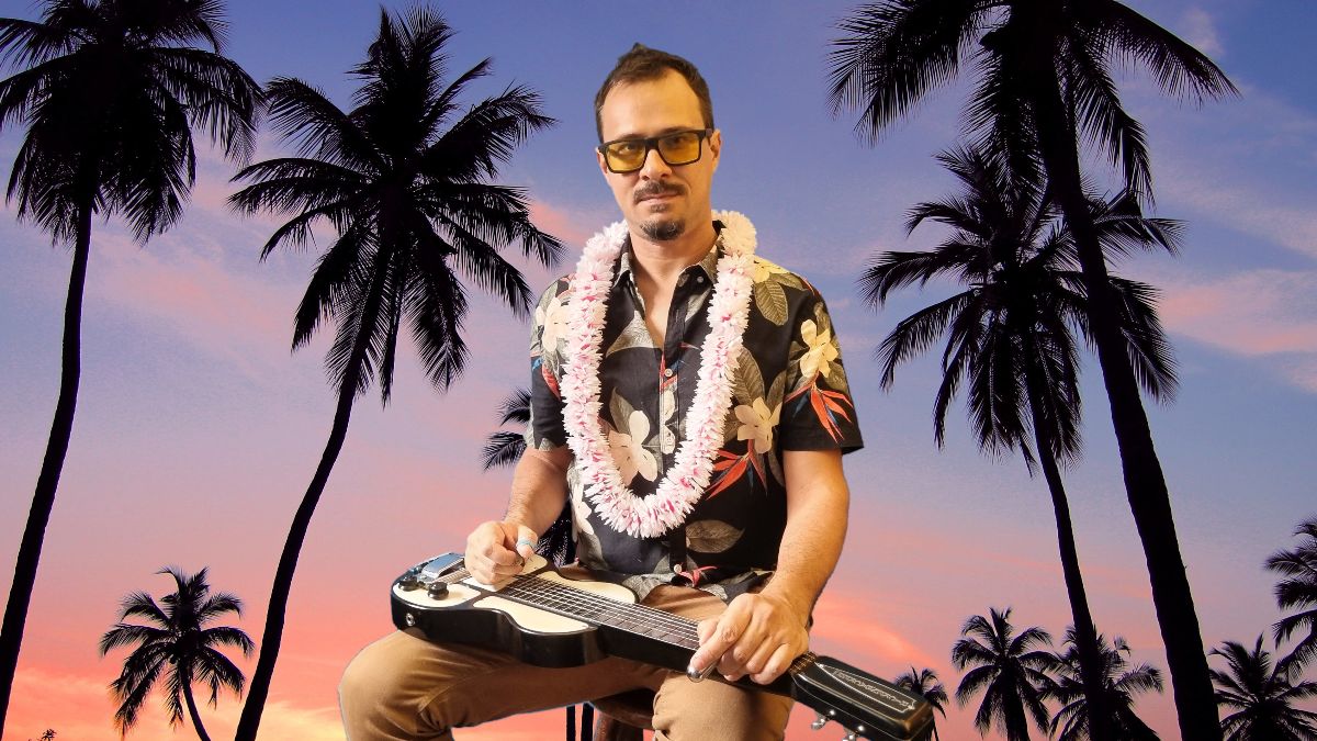 Johnny Crash representa o Brasil no Waikiki Steel Guitar Festival no Havaí