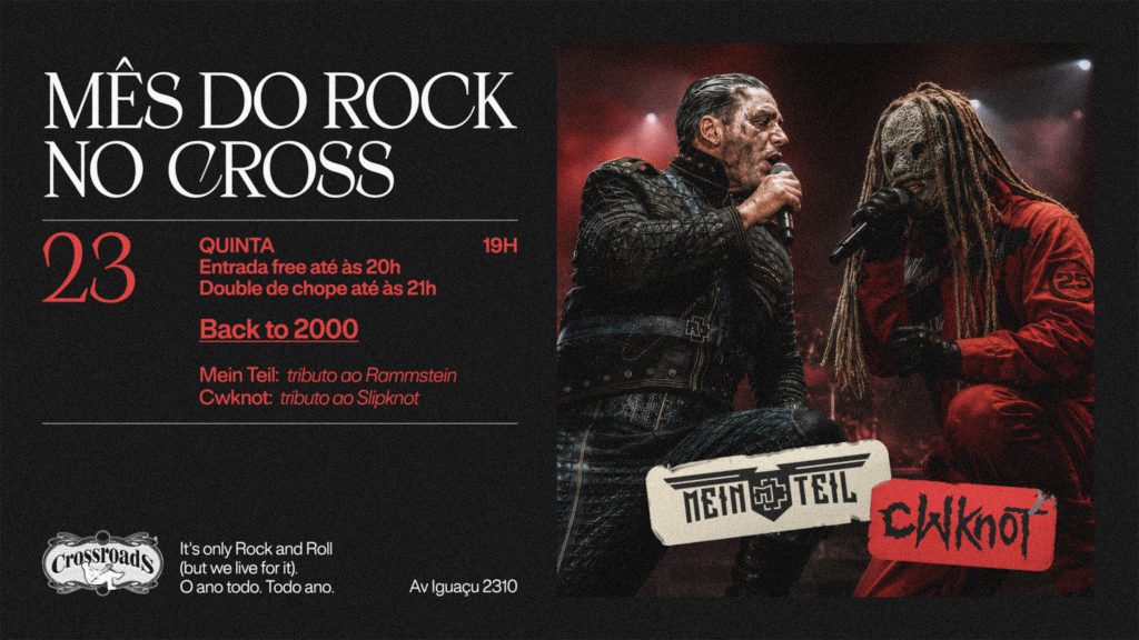 Back to 2000 reúne tributos ao Rammstein e ao Slipknot no Crossroads