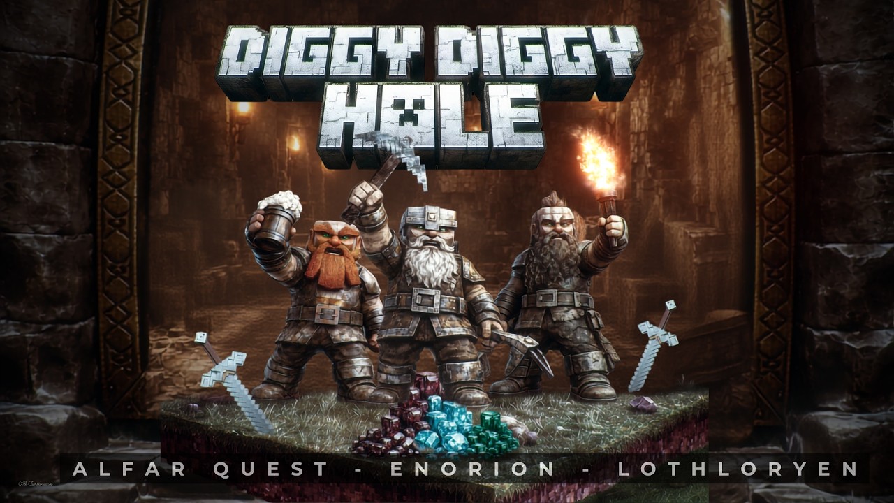 Àlfar Quest, Enorion e Lothlöryen unem forças em versão para “Diggy Diggy Hole” do Yogscast